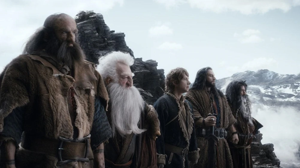 Ken Stott, Martin Freeman, Graham McTavish, Richard Armitage y William Kircher en el-hobbit-la-desolacion-de-smaug