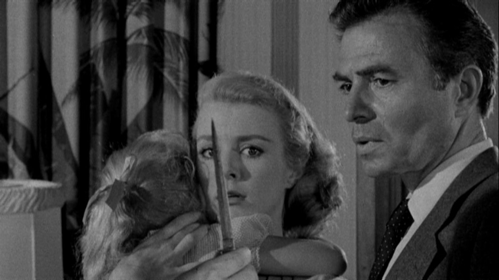 James Mason y Inger Stevens en Cautivos del Terror