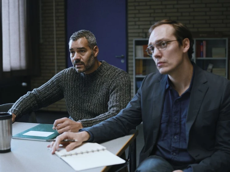 Rafael Stachowiak y Michael Klammer en sala-de-profesores