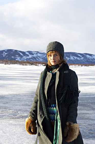 Izabella Scorupco en Aurora boreal