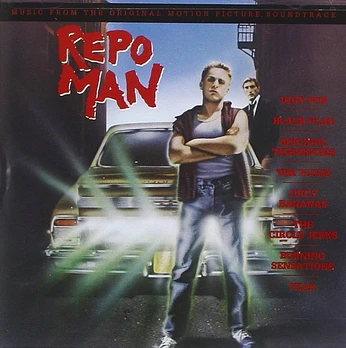 Carátula de la banda de sonido de Repo Man (El Recuperador)