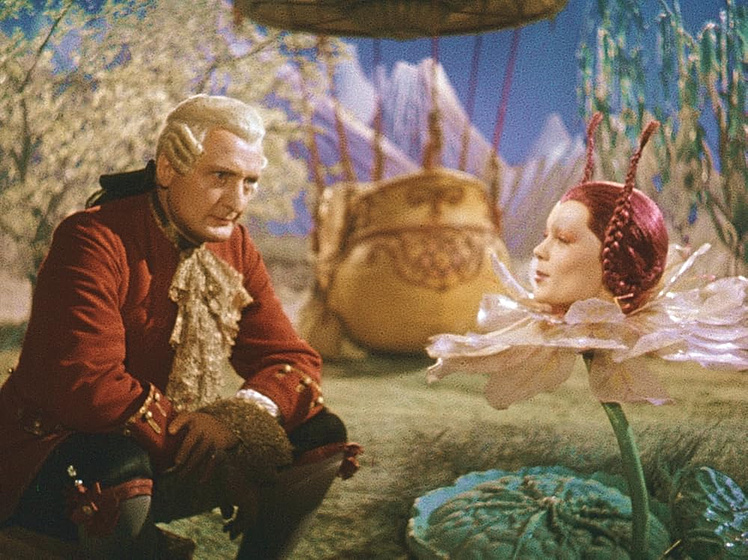 Hans Albers y Marianne Simson en las-aventuras-del-baron-munchhausen