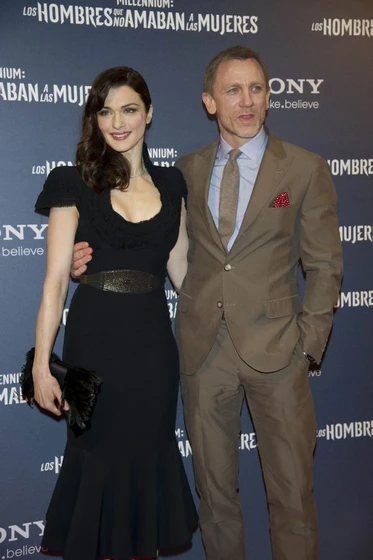 Rachel Weisz y Daniel Craig en los-hombres-que-no-amaban-a-las-mujeres (Premiere en Madrid. Enero 2012)