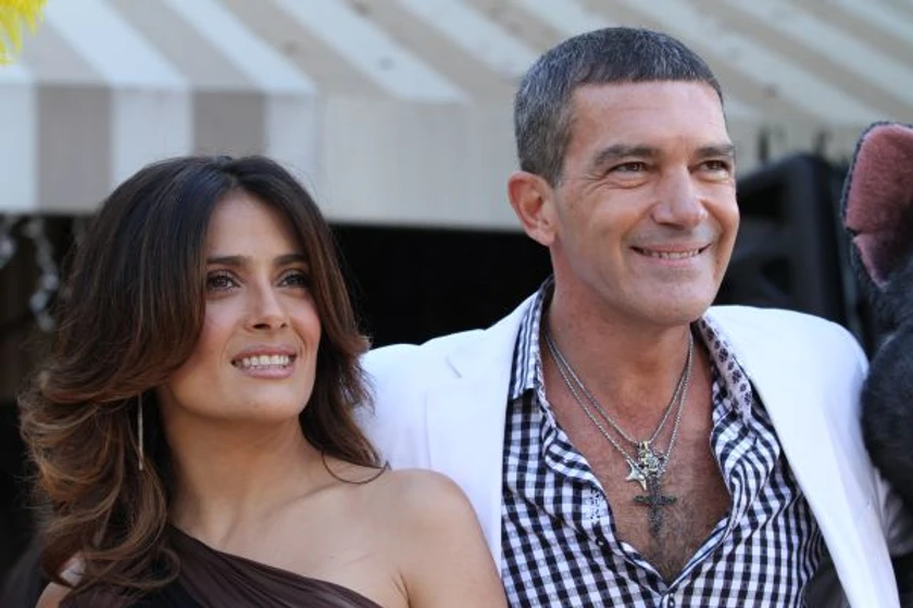 Antonio Banderas y Salma Hayek en El Gato con Botas (Premiere en Los Angeles. Octubre 2011)