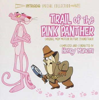 Carátula de la banda de sonido de Tras la pista de la Pantera Rosa