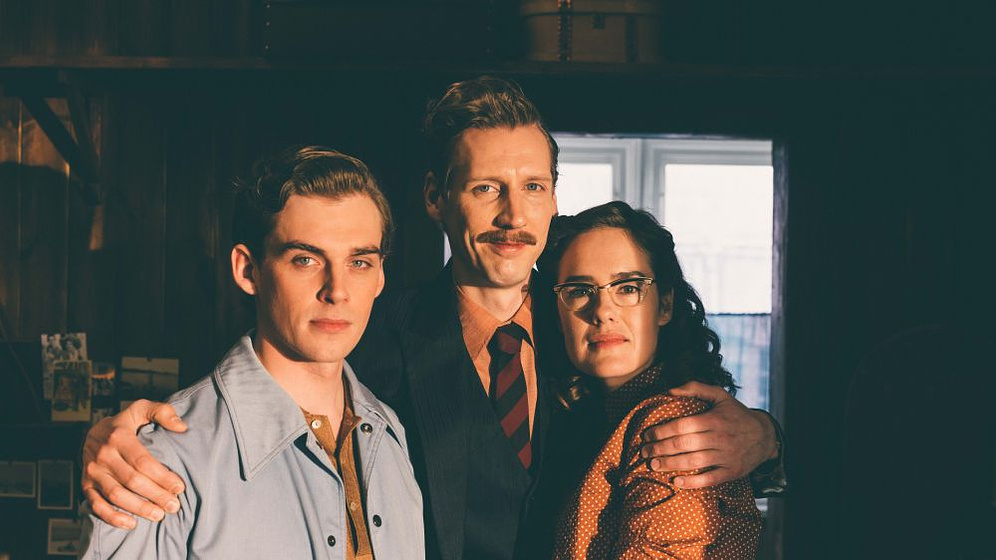 Lauri Tilkanen, Jessica Grabowsky y Pekka Strang en Tom of Finland