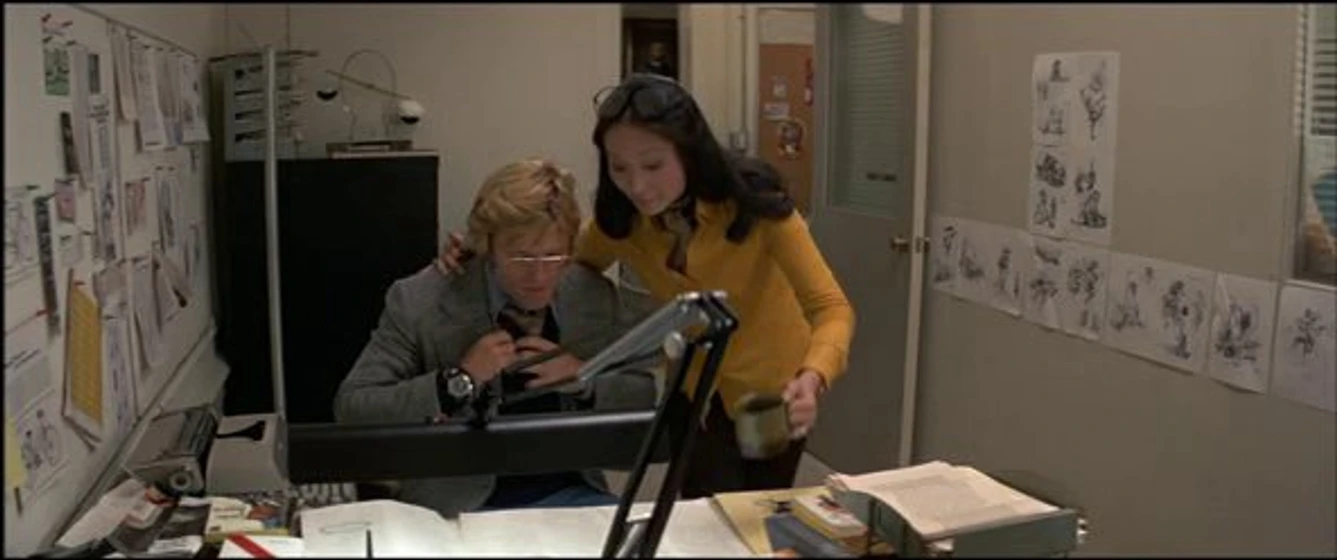 Robert Redford y Tina Chen en Los Tres días del Cóndor