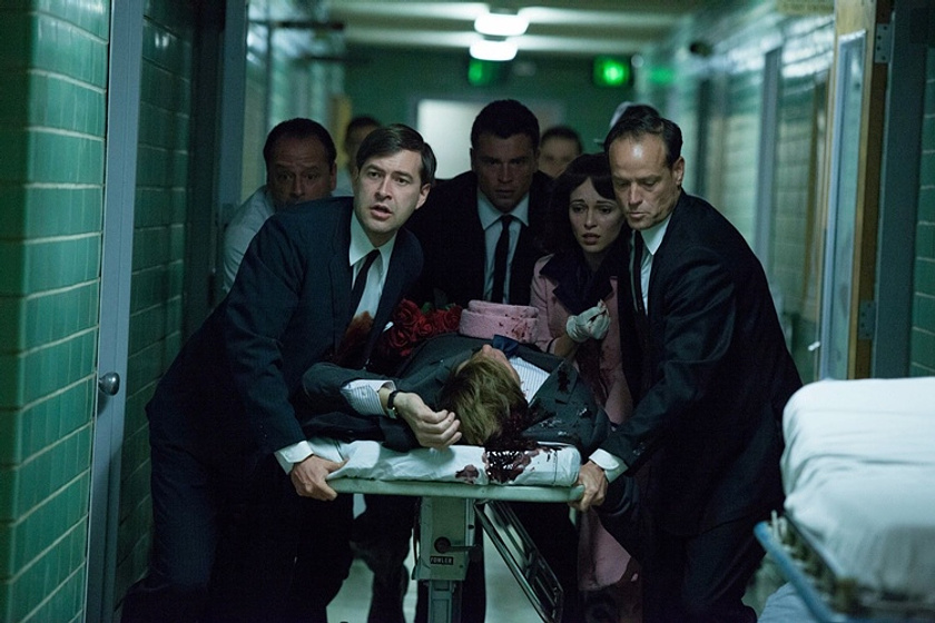Tom Welling y Mark Duplass en Parkland