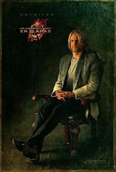 Woody Harrelson en Los Juegos del Hambre. En Llamas (Cartel promocional)