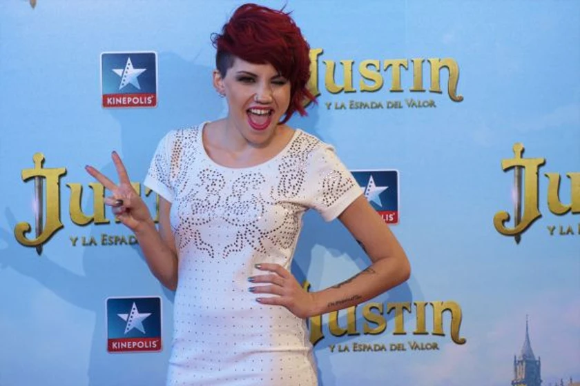 Angy en justin-y-la-espada-del-valor (Premiere en Madrid. Septiembre 2013)