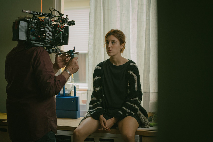 Elena Martín en el-centro (Rodaje)