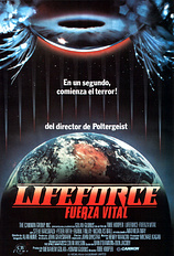 poster of movie Lifeforce. Fuerza Vital