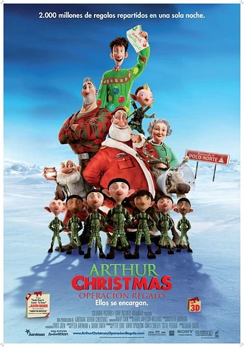 Poster de Arthur Christmas. Operación regalo