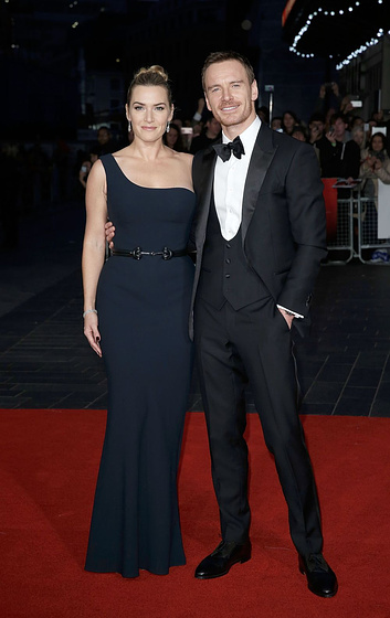 Kate Winslet y Michael Fassbender en Steve Jobs (Premiere en Londres. Octubre 2015)