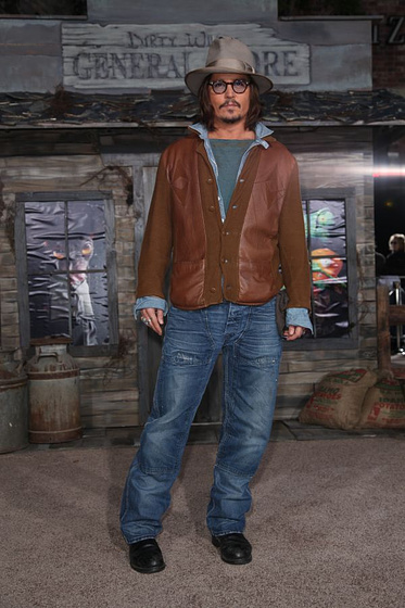 Johnny Depp en Rango (Premiere en Los Angeles. Febrero 2011)