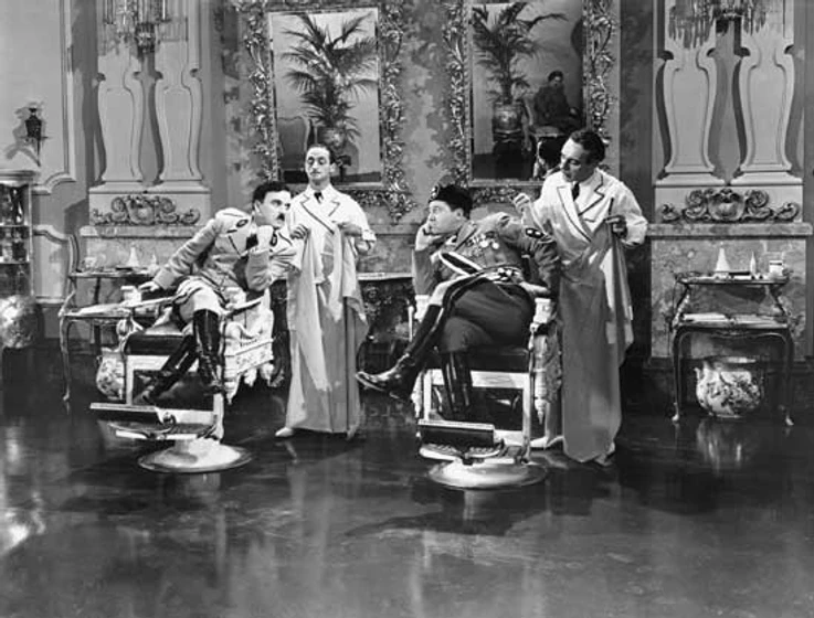 Charles Chaplin en El Gran Dictador