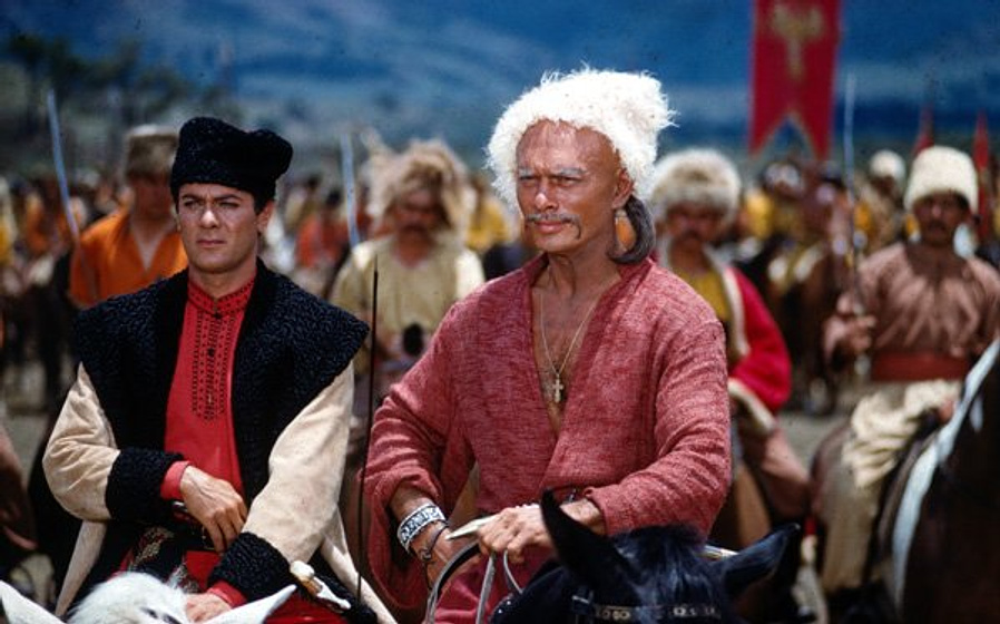 Tony Curtis y Yul Brynner en Taras Bulba