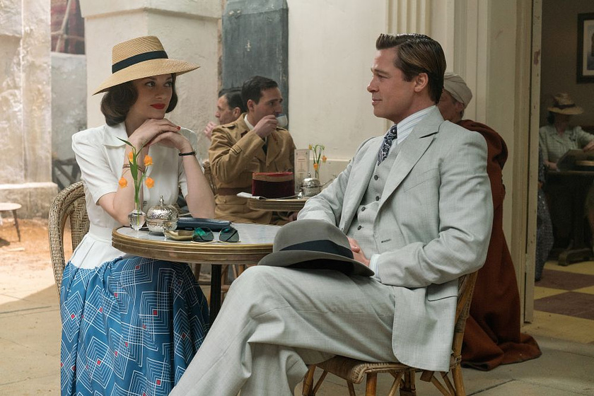 Brad Pitt y Marion Cotillard en Aliados