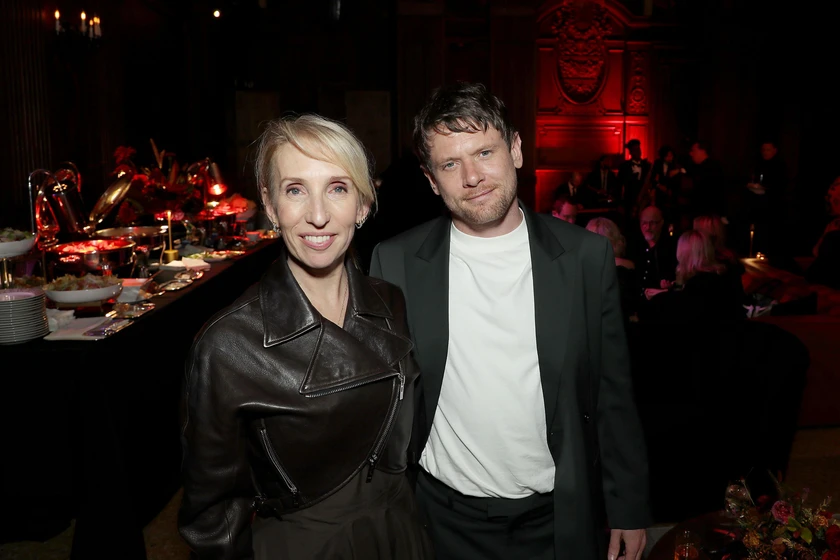 Jack O'Connell y Sam Taylor-Johnson en back-to-black (Premiere en New York. Mayo 2024)