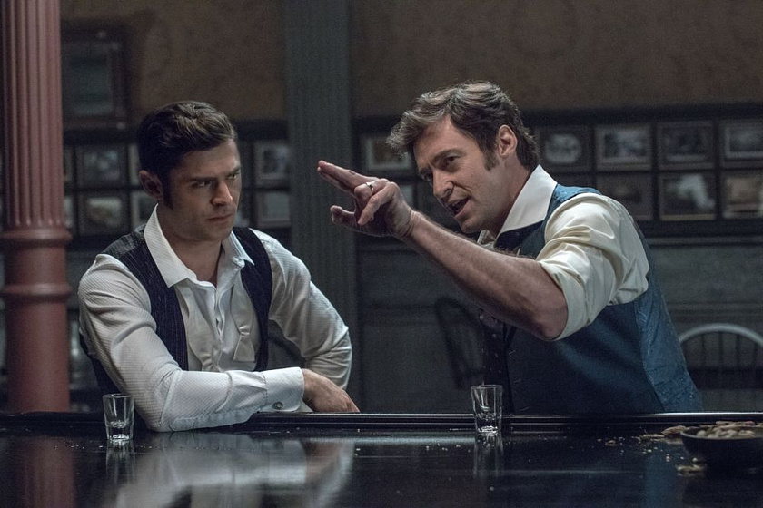 Hugh Jackman y Zac Efron en El Gran Showman