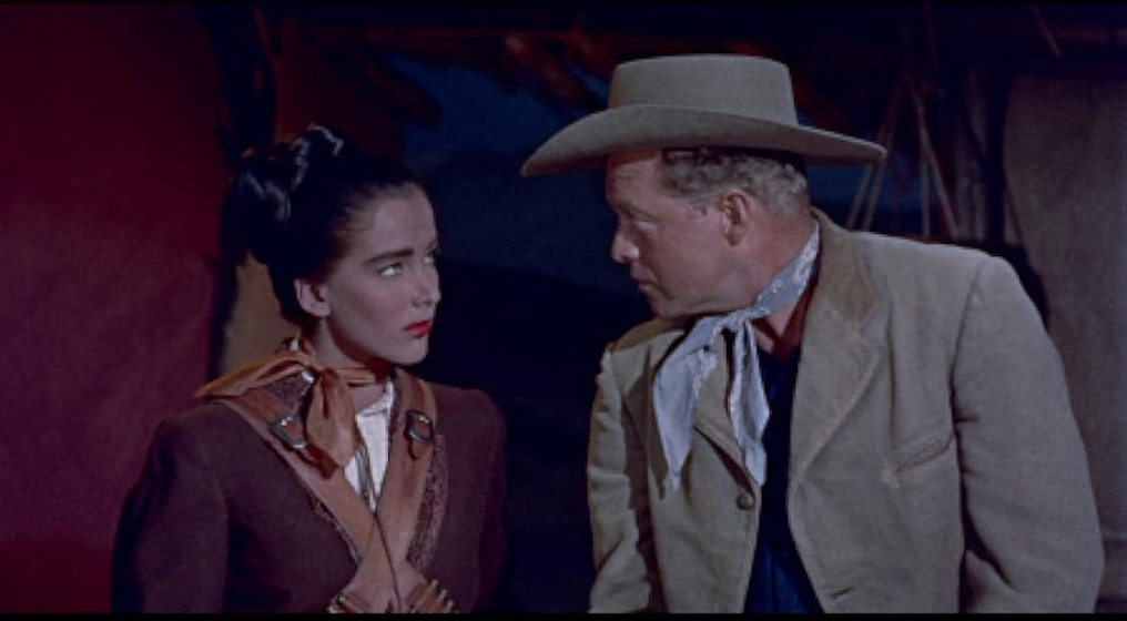 Van Heflin y Julie Adams en Rebelión Redentora
