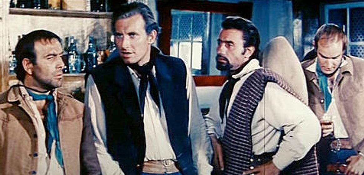 Raf Baldassarre, Claudio Undari, Paul Piaget y José Marco en cabalgando-hacia-la-muerte