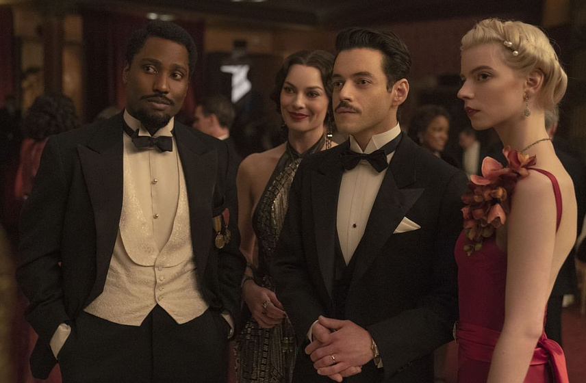 Rami Malek, Margot Robbie, Anya Taylor-Joy y John David Washington en Amsterdam