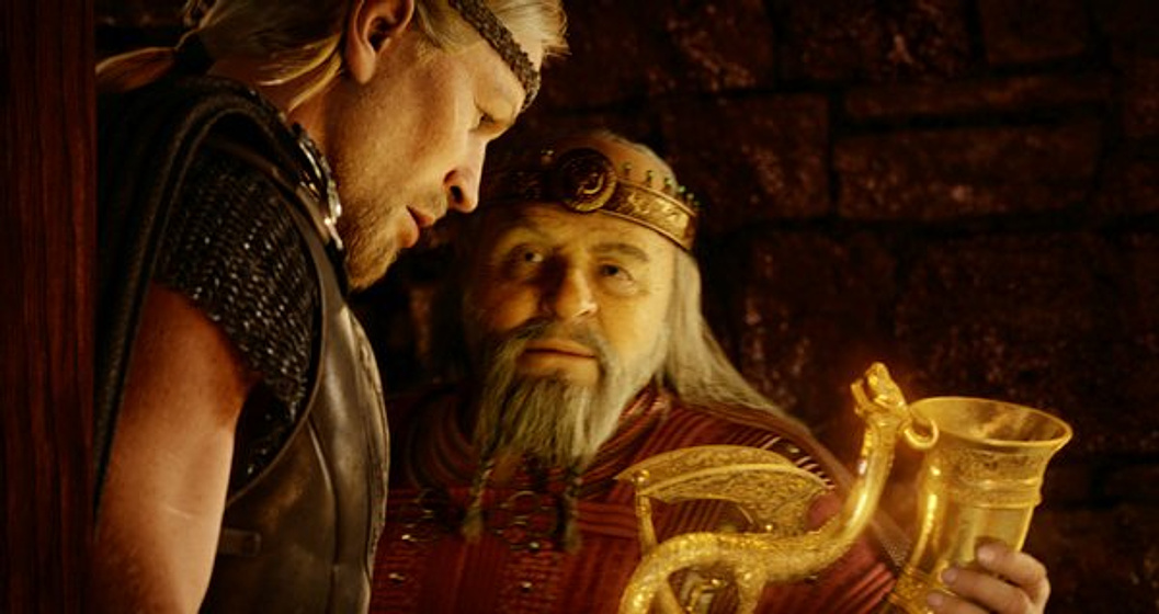 Anthony Hopkins y Ray Winstone en Beowulf