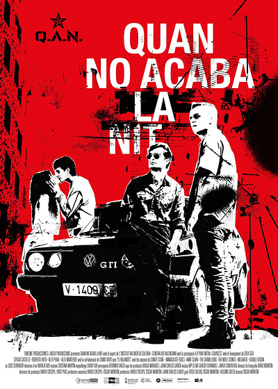 Imagen de Quan no acaba la Nit (Cartel catalán)
