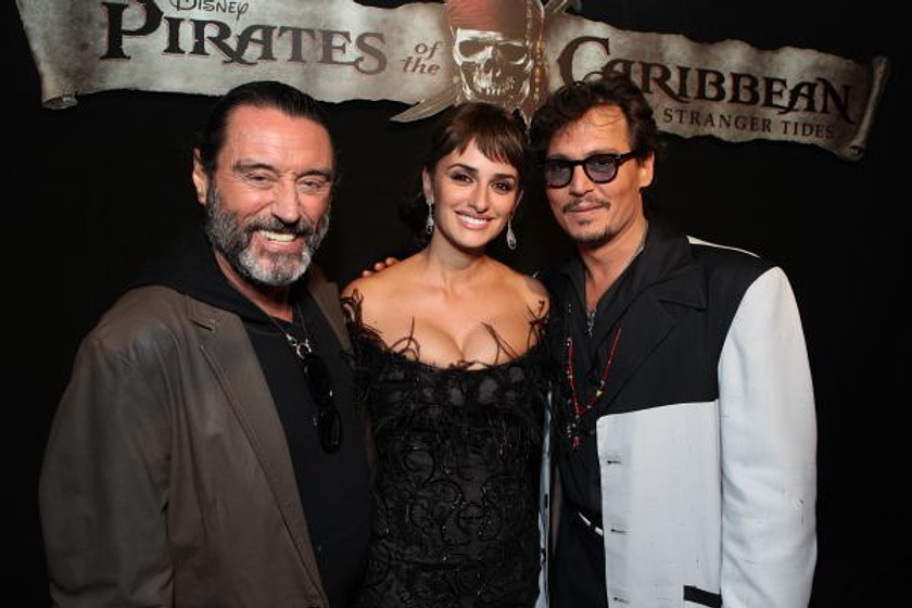 Johnny Depp, Penélope Cruz y Ian McShane en Piratas del Caribe: En Mareas Misteriosas (Premiere en USA. Mayo 2011)