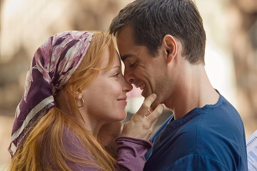 Lauren Ambrose y Adam Kaufman en amando-a-leah