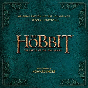 Carátula de la banda de sonido de El Hobbit: La Batalla de los Cinco Ejércitos