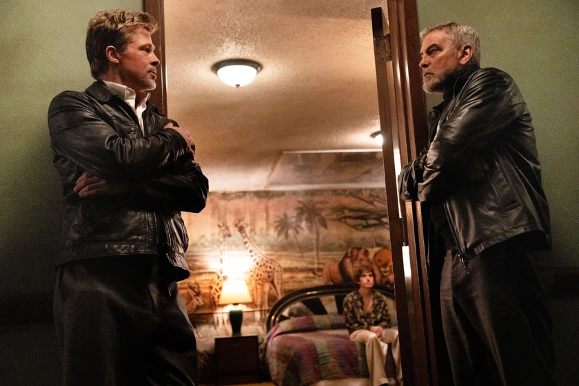 Brad Pitt y George Clooney en wolfs