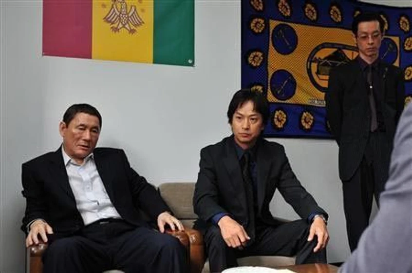 Takeshi Kitano y Ryo Kase en outrage