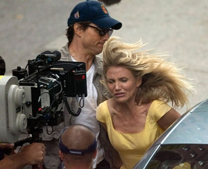 Tom Cruise y Cameron Diaz en Noche y día (Rodaje)