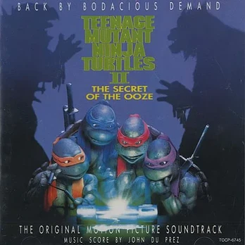 Carátula de la banda de sonido de Tortugas Ninja Mutantes 2, Las: El Secreto de los Mocos Verdes