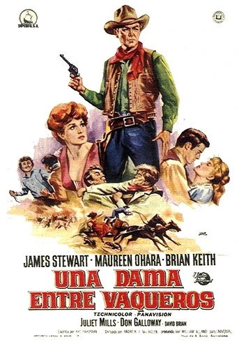 Poster de Una dama entre vaqueros