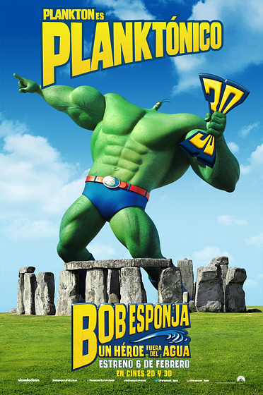 Imagen de Bob Esponja. Un Héroe fuera del agua (Cartel personajes español)