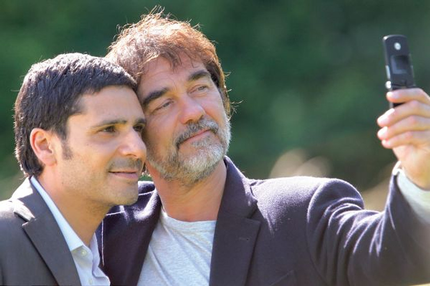 Pascal Elbé y Olivier Marchal en Toda la culpa es de mi madre