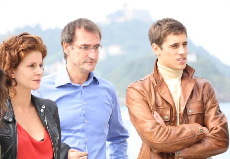 Marián Aguilera, Pablo Malo y Martiño Rivas en Tonto quien lo lea (San Sebastian Film Commission )