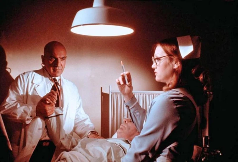 Telly Savalas y Doris Kunstmann en berlin-1976