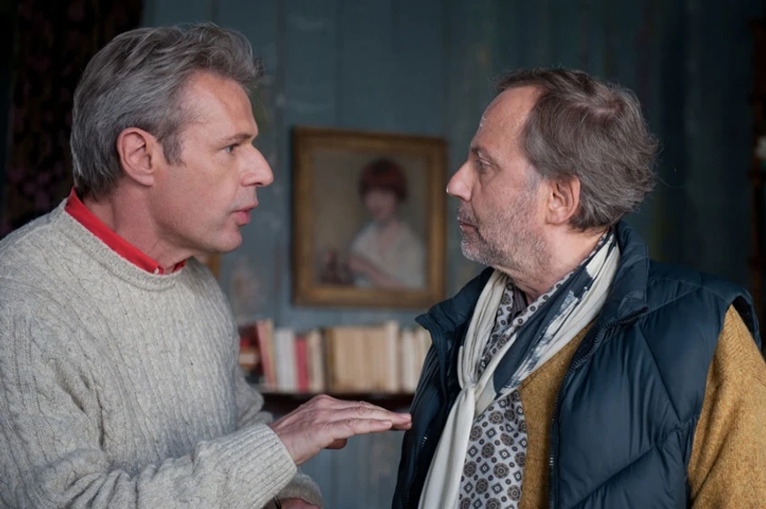 Lambert Wilson y Fabrice Luchini en moliere-en-bicicleta