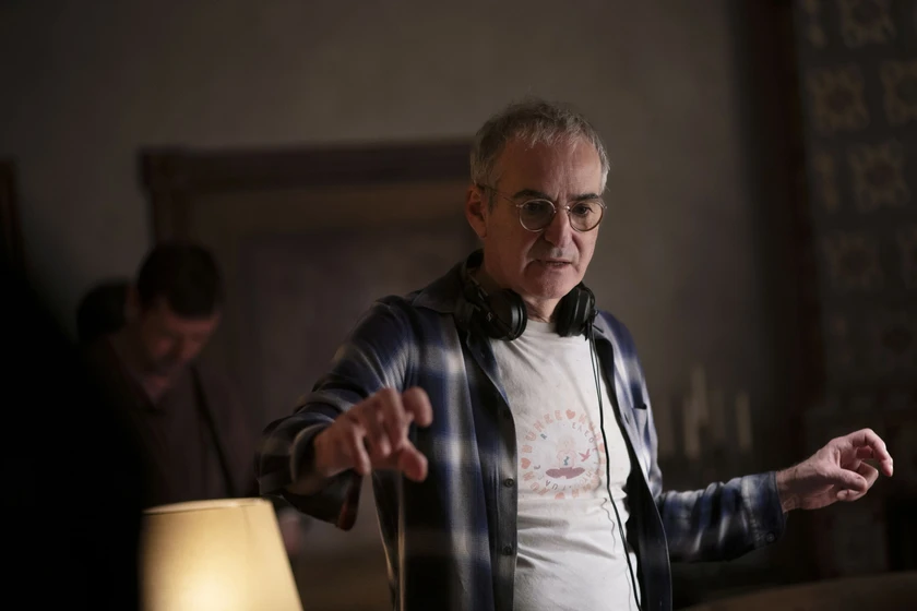 Olivier Assayas en el-mago-del-kremlin (Rodaje)
