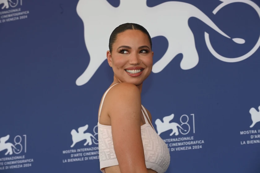 Jurnee Smollett en the-order-la-hermandad-silenciosa (Festival de Venezia. Agosto 2024)