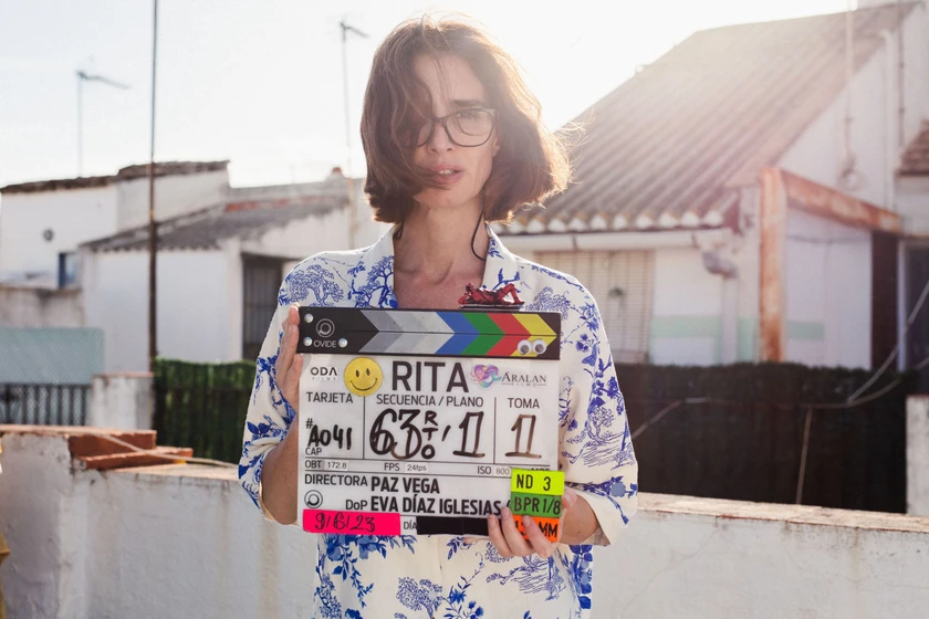Paz Vega en rita (Rodaje)