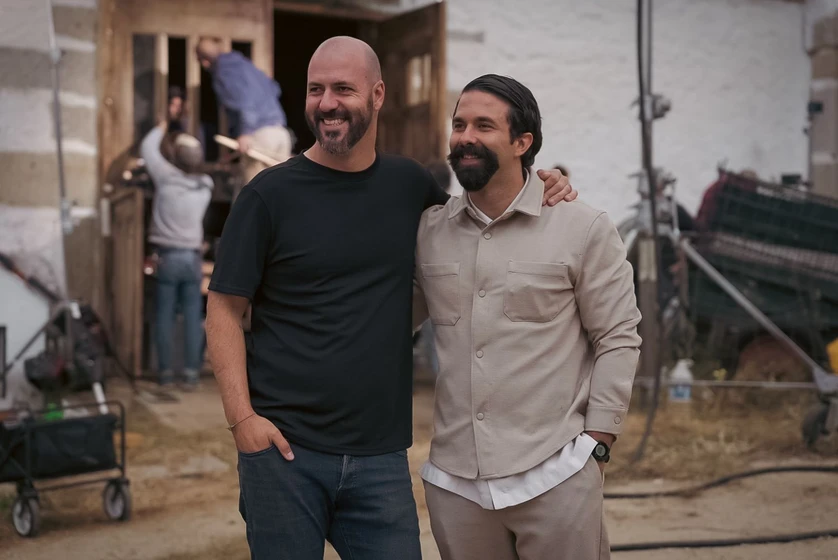 Albert Pintó y Álvaro Ariza en Tierra de Nadie (Rodaje)