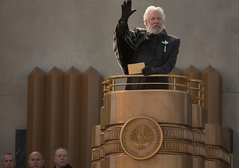 Donald Sutherland en Los Juegos del Hambre. En Llamas