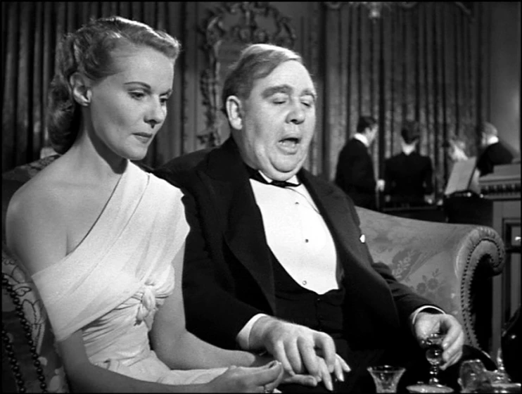 Charles Laughton y Ann Todd en el-proceso-paradine