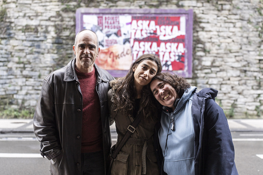 Luis Tosar, Arantxa Echevarria y Carolina Yuste en La Infiltrada (Rodaje)