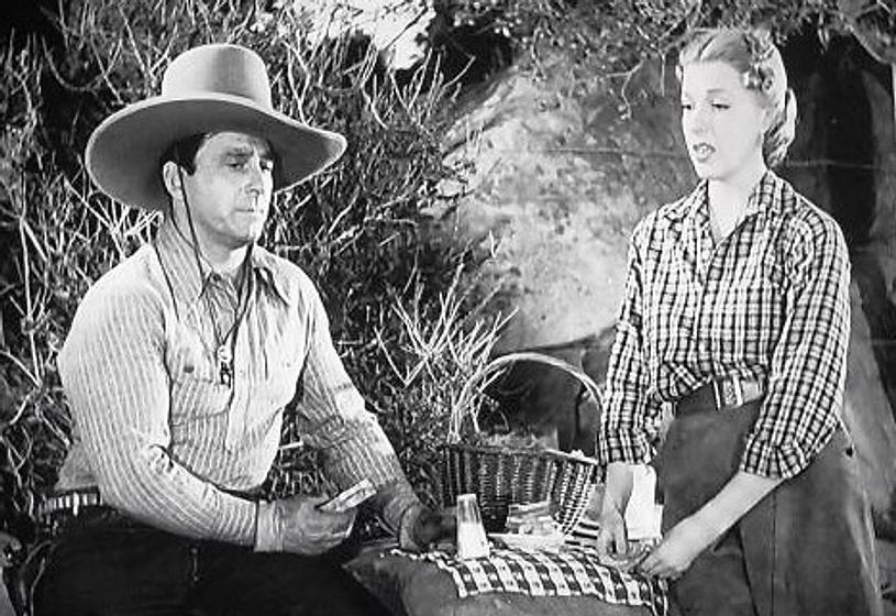 George O'Brien y Virginia Vale en Contrabandistas de Ganado